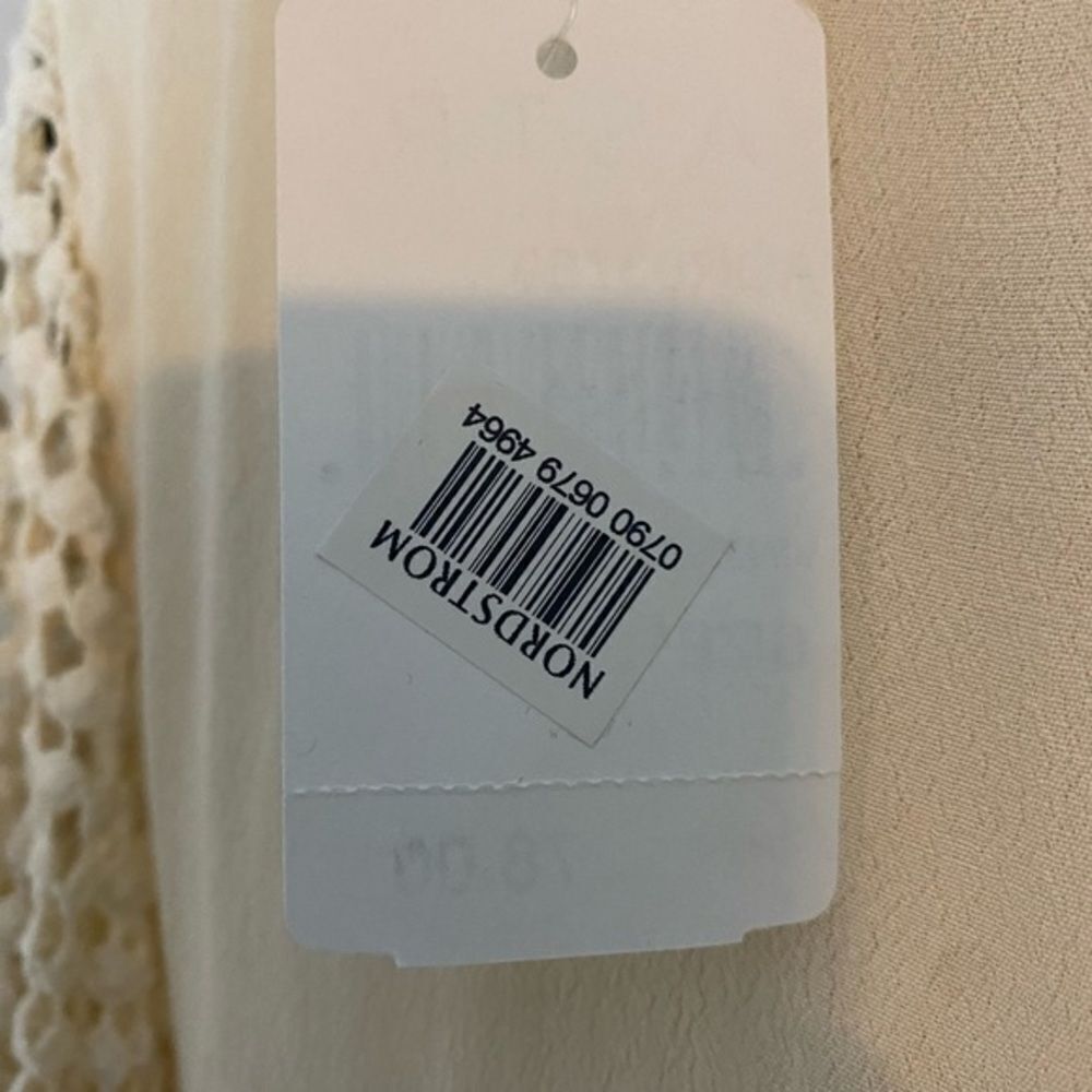 NWT‎ Nordstrom’s ASTR Vintage Cream Dress size large - Picture 6 of 8